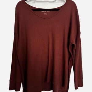 American Eagle Waffle Knit Long Sleeve